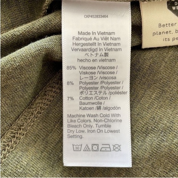 Madewell Green Highpoint Dolman Sleeve Pull On Shirt. 
Size XS. New With Tags. - Picture 9 of 11